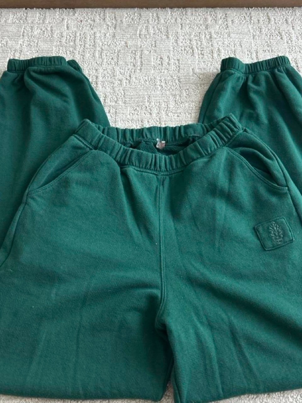 Free People Movement emerald green sweatpants joggers size XS